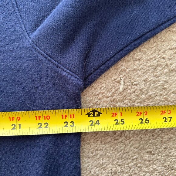 Under Armour Sweatshirt Mens Large Triton Athletics Blue Pullover Hoodie - Picture 9 of 10